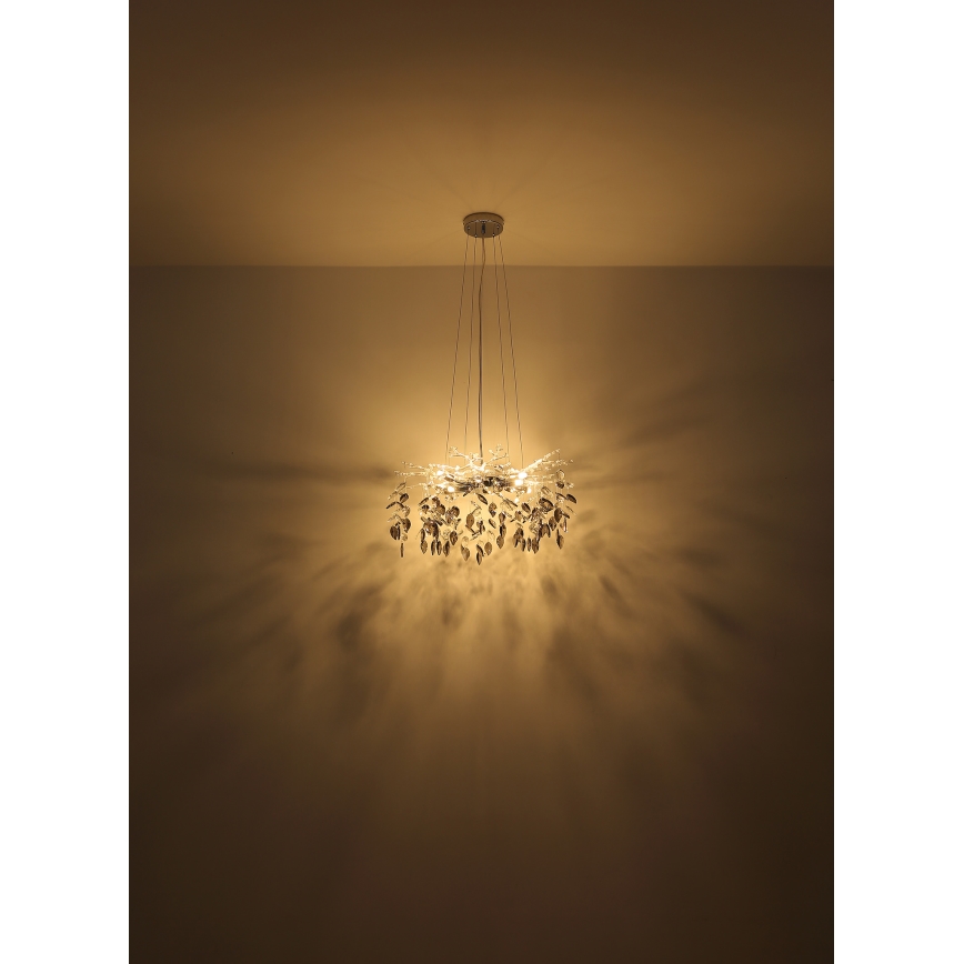 Globo - Lustr na lanku 8xG9/8W/230V pr. 61 cm lesklý chrom