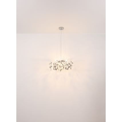 Globo - Lustr na lanku 8xG9/8W/230V pr. 61 cm lesklý chrom