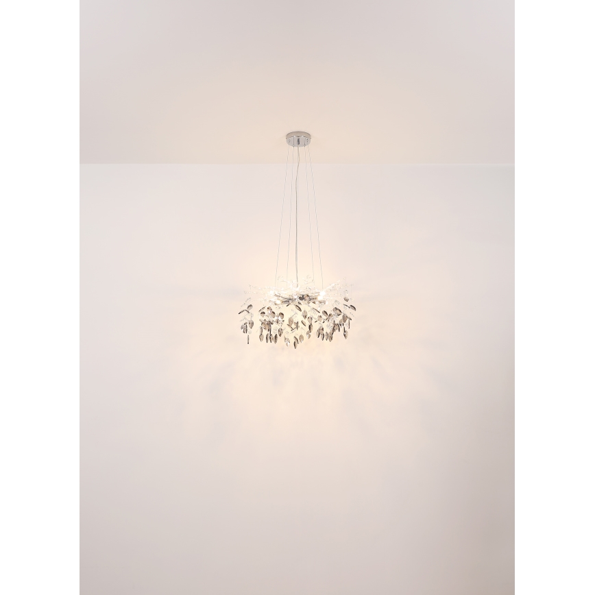 Globo - Lustr na lanku 8xG9/8W/230V pr. 61 cm lesklý chrom