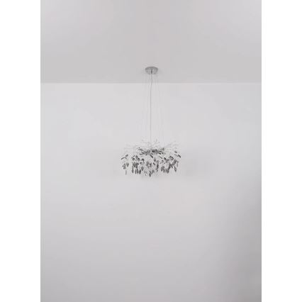 Globo - Lustr na lanku 8xG9/8W/230V pr. 61 cm lesklý chrom