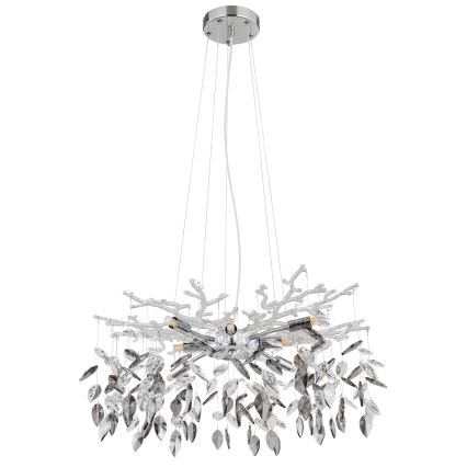 Globo - Lustr na lanku 8xG9/8W/230V pr. 61 cm lesklý chrom