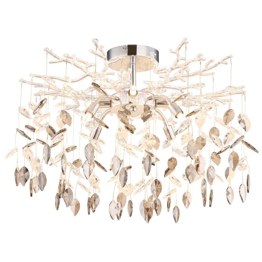 Globo - Lustr na tyči 8xG9/8W/230V lesklý chrom