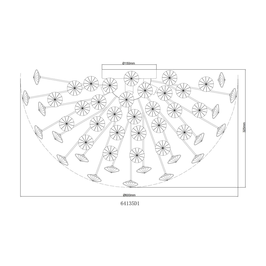 Globo - LED Stropní svítidlo 6xG9/3,5W/230V zlatá