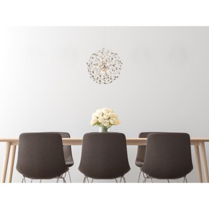 Globo - LED Lustr na lanku 9xG9/3,5W/230V pr. 60 cm lesklý chrom