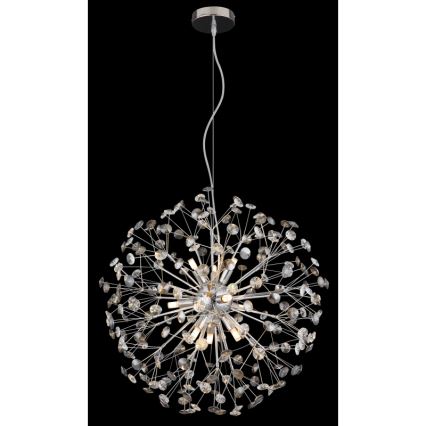 Globo - LED Lustr na lanku 9xG9/3,5W/230V pr. 60 cm lesklý chrom