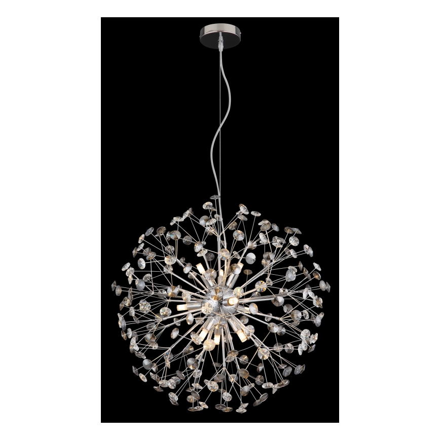 Globo - LED Lustr na lanku 9xG9/3,5W/230V pr. 60 cm lesklý chrom