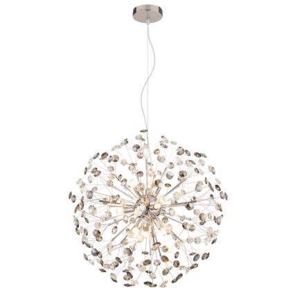 Globo - LED Lustr na lanku 9xG9/3,5W/230V pr. 60 cm lesklý chrom