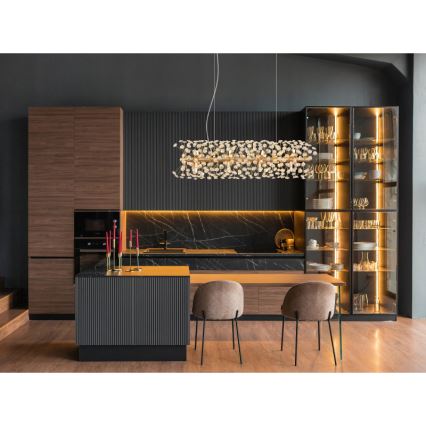 Globo - LED Lustr na lanku 12xG9/3,5W/230V zlatá