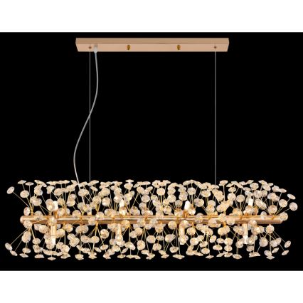 Globo - LED Lustr na lanku 12xG9/3,5W/230V zlatá