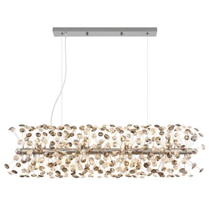 Globo - LED Lustr na lanku 12xG9/3,5W/230V lesklý chrom