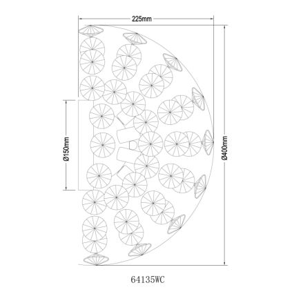 Globo - LED Nástěnné svítidlo 6xG9/3,5W/230V lesklý chrom