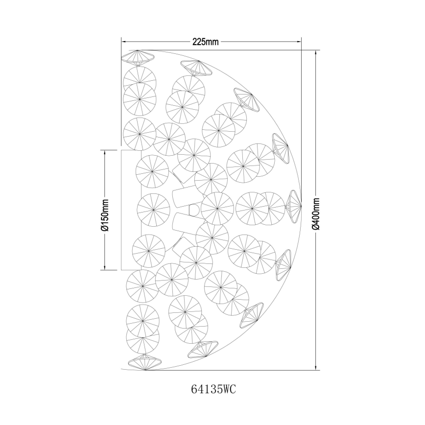 Globo - LED Nástěnné svítidlo 6xG9/3,5W/230V lesklý chrom