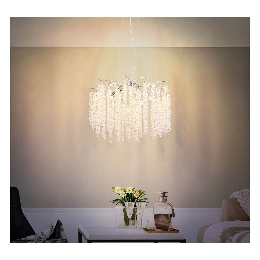 Globo - LED Lustr na lanku 6xG9/8W/230V
