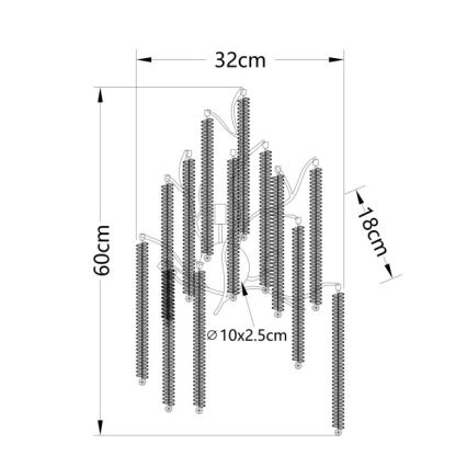 Globo - LED Nástěnné svítidlo 3xG9/8W/230V
