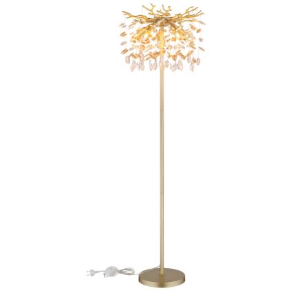Globo - Stojací lampa 5xE14/40W/230V zlatá