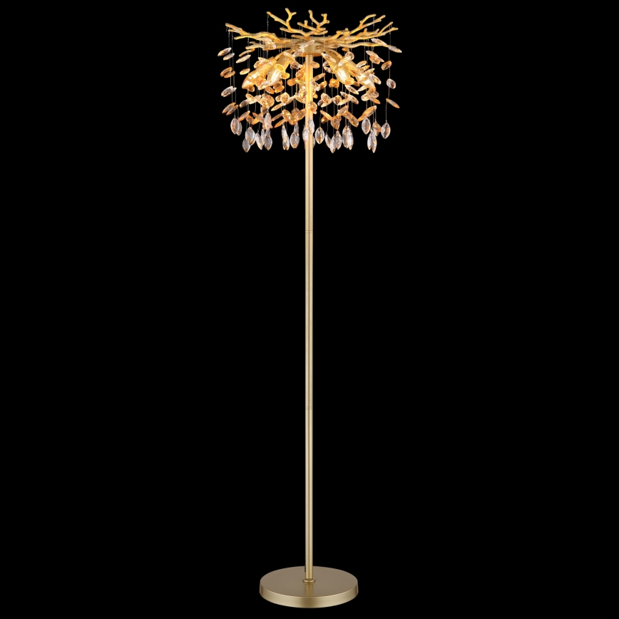 Globo - Stojací lampa 5xE14/40W/230V zlatá