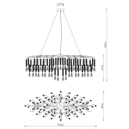 Globo - Lustr na lanku 12xE14/40W/230V