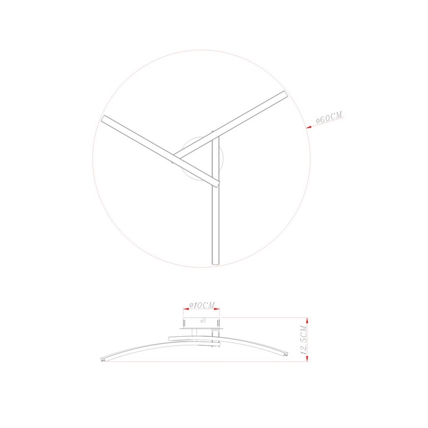 Globo - LED Přisazený lustr 3xLED/6W/230V