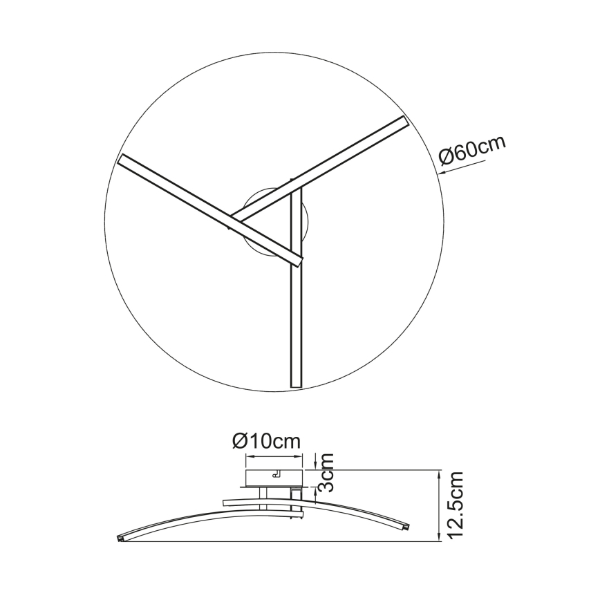 Globo - LED Přisazený lustr 3xLED/6W/230V 3000/4000/6000K