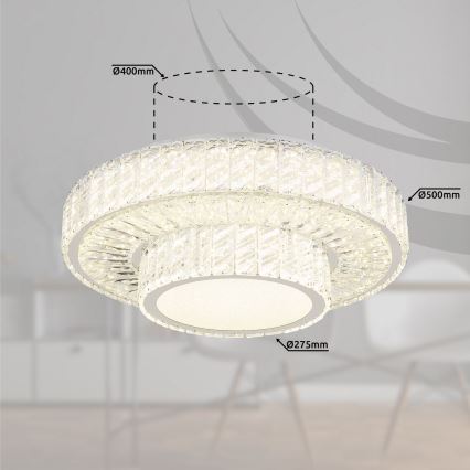 Globo - LED Stmívatelné stropní svítidlo LED/50W/230V 2700-6000K pr. 50 cm + dálkové ovládání