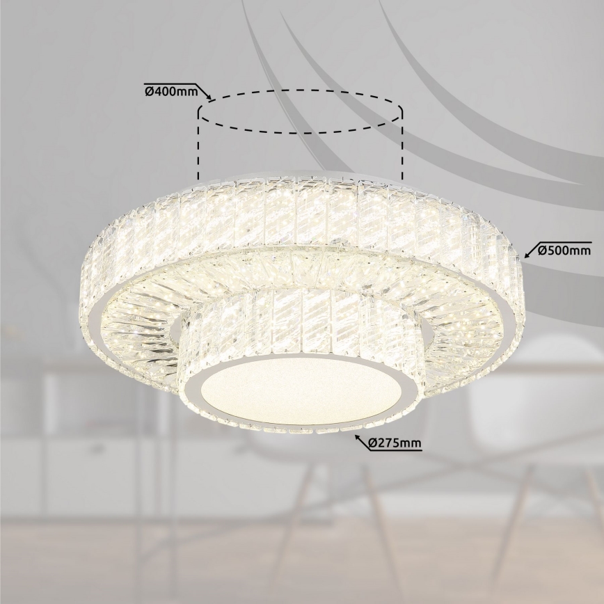 Globo - LED Stmívatelné stropní svítidlo LED/50W/230V 2700-6000K pr. 50 cm + dálkové ovládání