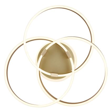 Globo - LED Stmívatelné stropní svítidlo LED/56W/230V 2700-6000K 57,5x60 cm zlatá + dálkové ovládání