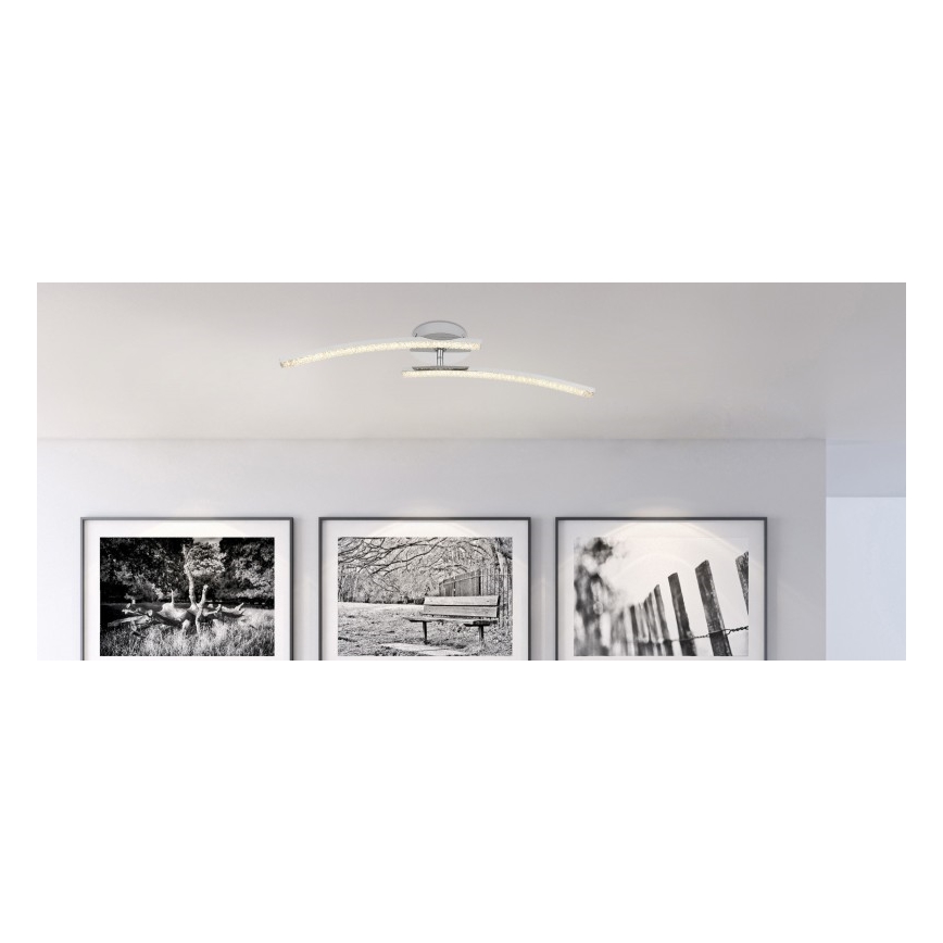 Globo - LED Koupelnový přisazený lustr 2xLED/6W/230V IP44