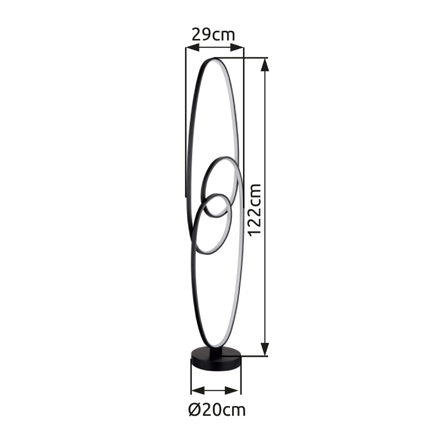 Globo - LED Stojací lampa LED/39W/230V 2700/4000/6500K