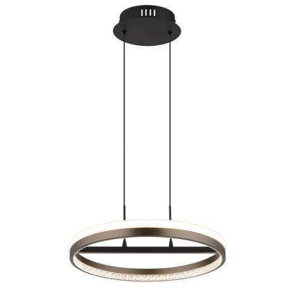 Globo - LED Lustr na lanku LED/40W/230V 3000/4000/6000K pr. 39,7 cm hnědá