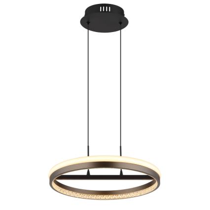 Globo - LED Lustr na lanku LED/40W/230V 3000/4000/6000K pr. 39,7 cm hnědá