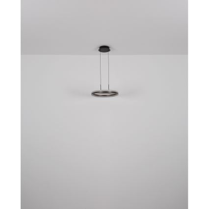 Globo - LED Lustr na lanku LED/40W/230V 3000/4000/6000K pr. 39,7 cm hnědá