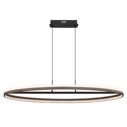 Globo - LED Lustr na lanku LED/60W/230V 3000/4000/6000K hnědá