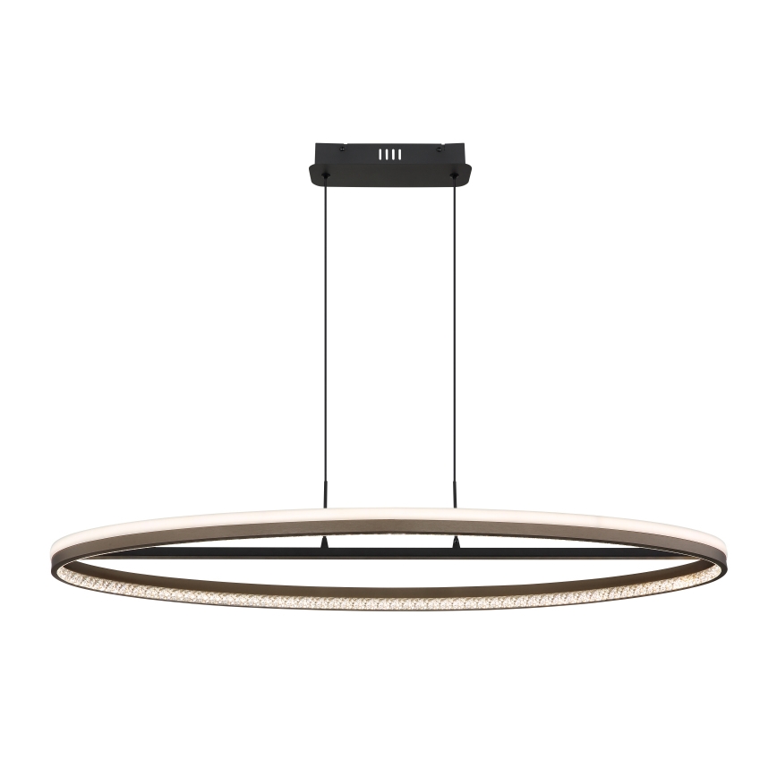 Globo - LED Lustr na lanku LED/60W/230V 3000/4000/6000K hnědá