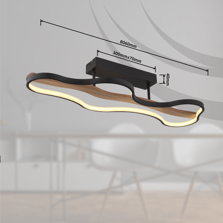 Globo - LED Přisazený lustr LED/30W/230V