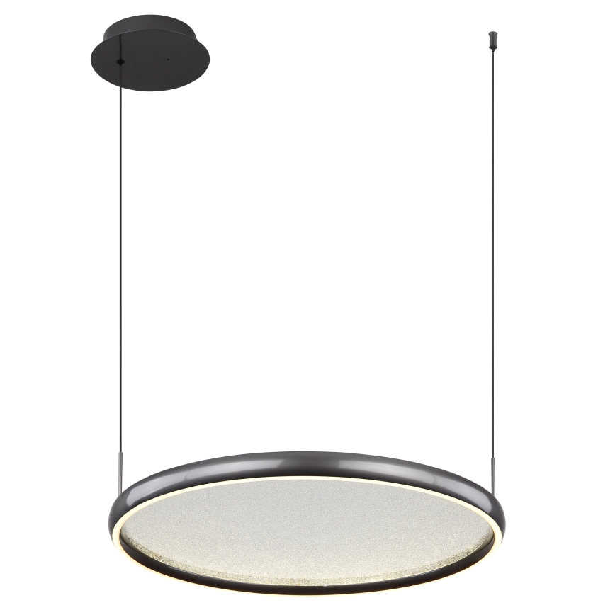 Globo - LED Stmívatelný lustr na lanku LED/36W/230V 2700-6000K černá + dálkové ovládání
