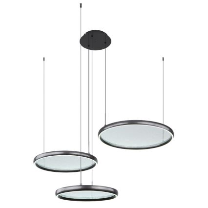 Globo - LED Stmívatelný lustr na lanku LED/55W/230V 2700-6000K černá + dálkové ovládání