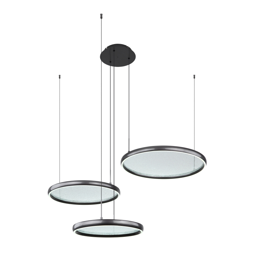 Globo - LED Stmívatelný lustr na lanku LED/55W/230V 2700-6000K černá + dálkové ovládání