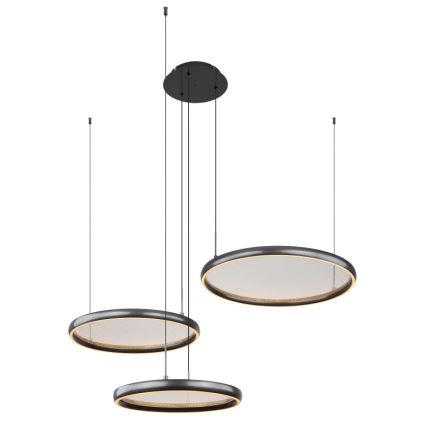 Globo - LED Stmívatelný lustr na lanku LED/55W/230V 2700-6000K černá + dálkové ovládání