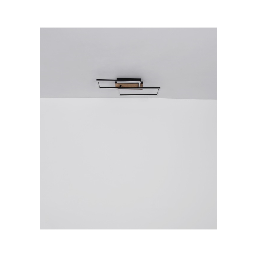 Globo - LED Stropní svítidlo LED/40W/230V 62x27 cm matný chrom/černá