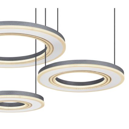 Globo - LED Stmívatelný lustr na lanku LED/80W/230V 2700-6000K černá + dálkové ovládání