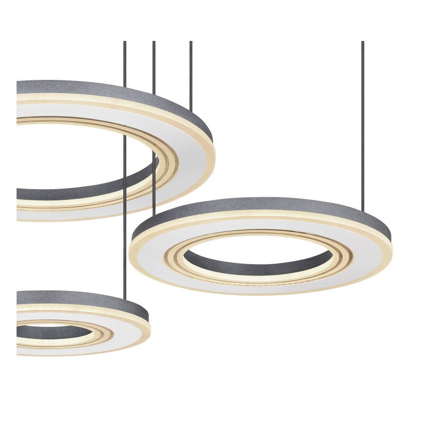 Globo - LED Stmívatelný lustr na lanku LED/80W/230V 2700-6000K černá + dálkové ovládání