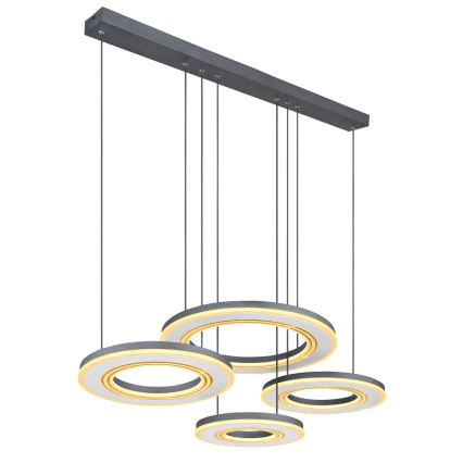 Globo - LED Stmívatelný lustr na lanku LED/80W/230V 2700-6000K černá + dálkové ovládání