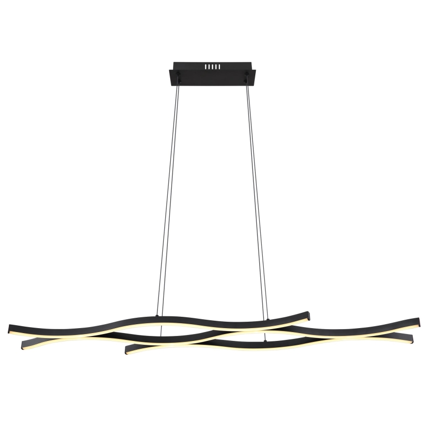 Globo - LED Lustr na lanku LED/35W/230V černá