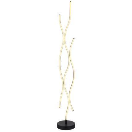 Globo - LED Stojací lampa LED/28W/230V 3000K černá/zlatá