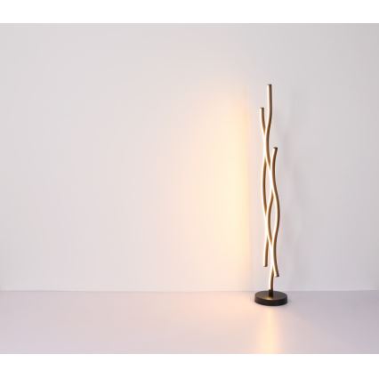 Globo - LED Stojací lampa LED/28W/230V 3000K černá/zlatá