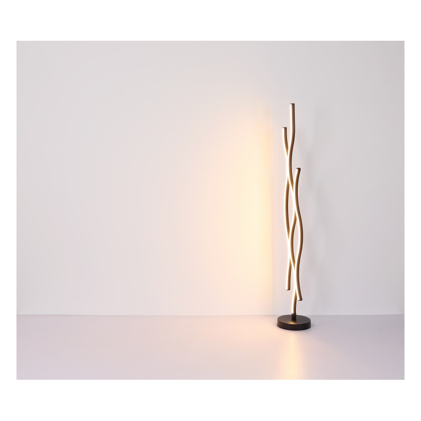 Globo - LED Stojací lampa LED/28W/230V 3000K černá/zlatá