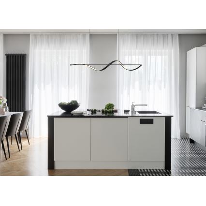 Globo - LED Lustr na lanku LED/24W/230V 3000K černá