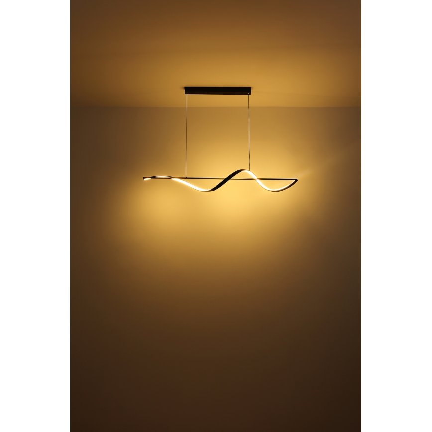 Globo - LED Lustr na lanku LED/24W/230V 3000K černá