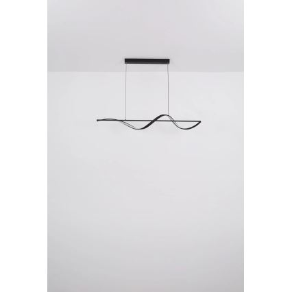 Globo - LED Lustr na lanku LED/24W/230V 3000K černá