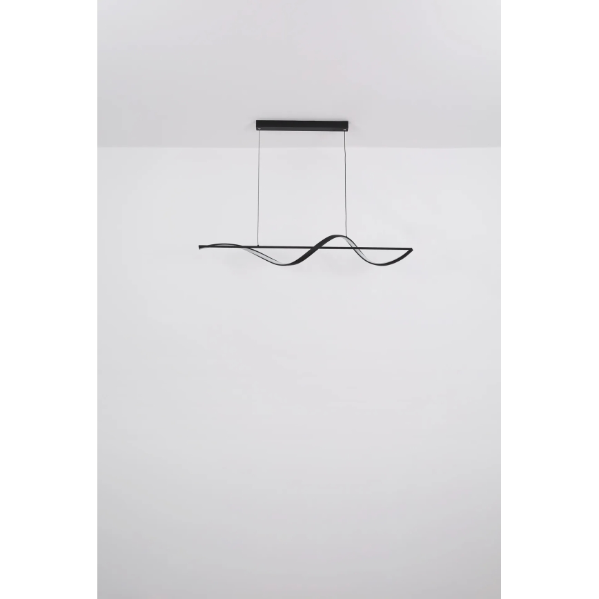 Globo - LED Lustr na lanku LED/24W/230V 3000K černá